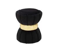 Mauro ferretti Pouf rond en tissu - Noir