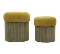 Mauro ferretti Poufs coffres velours - Vert