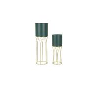 Mauro Ferretti - Set de 2 cache-pots en métal coloré Grent