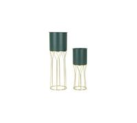 Cache-pot Mauro Ferretti Grent Stand (x2) Vert 23x70-19x50 cm