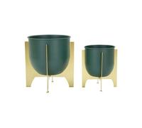 Cache-pot Mauro Ferretti Grent Shet (x2) Vert 24,5x26-19x21 cm