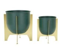 Cache-pot Mauro Ferretti Grent Shet (x2) Vert 24,5x26-19x21 cm