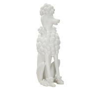 Mauro Ferretti Statue chien caniche blanc 20 x 26 x 61 cm en polyrésine