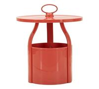 Mauro Ferretti Table basse pour journaux Iris rouge Ø 44 x 43 cm