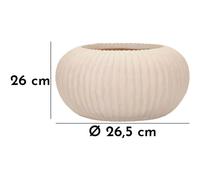 Mauro ferretti Vase boule déco intérieur - Crème
