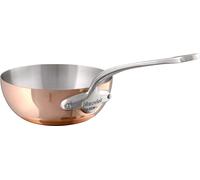 Mauviel 6112.24 M'Héritage 150S Sauteuse 24 cm, forme incurvée, acier inoxydable