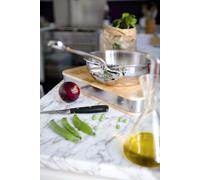 Mauviel M'Cook Cocotte à tartiner incurvée, acier inoxydable, 24 pouces