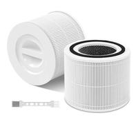 MAUXpIAO Filtre de remplacement Core 300 compatible avec les purificateurs d’air LEVOIT Core 300 et Core 300S, système de filtration 3-en-1 avec HEPA véritable et charbon actif, élimine jusqu’à 99,98