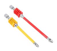 Mavaol 2 pièces embouts de tournevis électrique PH magnétique anti-dérapant tournevis à percussion magnétique foret avec ressort 90mm 110mm pour outils manuels