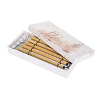 Mavaol 5 pièces Dip stylo Manga calligraphie en boîte Vintage bambou dessin peinture Kit fournitures scolaires (Parallel line nib set)