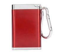 Mavaol - boîtier hermétique Portable, petit conteneur de stockage en aluminium étanche à l'eau pour voyage Camping Exploration (Red)
