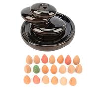 Mavaol Brûleurs d'encens à reflux fabriqués à la main, porte-encens facile à nettoyer avec 20 cônes gratuits pour cadeau de décoration artisanale