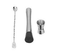 Mavaol - ensemble de cuillères à mélanger en acier inoxydable, Jigger à Cocktail, accessoire de barman de Bar