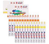 Mavaol Ensemble de marqueurs de peinture, 24 pièces, marquage étanche à base d'huile, stylo de réparation d'enregistrement des pneus, outils de peinture