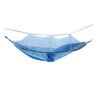 Mavaol hamac extérieur 661lb hamac portatif léger Porteur avec Filet pour Pique-Nique de Camping dans la Cour (Royal Blue with Light Blue (Light Blue Net))