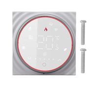 Mavaol Smart Home Thermostat APP Commande vocale Programmable Haute Précision Contact Sec Thermostat de Four Mural Suspendu pour Chauffage de Chaudière AC 95V à 240V (White)