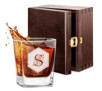 Maverton 250ml Verre à Whisky Personnalisé - Cadeau Femme - Cadeau Anniversaire - Pour les Connaisseurs de Whisky - Verre Classique pour Elle - Lettre