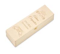 Maverton Boîte Caisse à Vin Personnalisée pour lui, Coffret pour homme | Pour 1 bouteille à vin, Coffret en Bois de Pin avec gravure, Pour anniversaire, Sommelier
