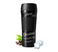 Maverton Bouteille Isotherme à personnaliser pour femme - Gourde réutilisable en inox pour fille - Mug thermos pour elle gravé - Tasse pour Café et Thé à emporter - pour anniversaire - pour grand-mère