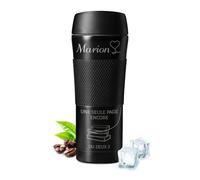 Maverton Bouteille Isotherme à personnaliser pour femme - Gourde réutilisable en inox pour fille - Mug thermos pour elle gravé - Tasse pour Café et Thé à emporter - anniversaire - amatrice de livres