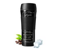 Maverton Bouteille Isotherme à personnaliser pour femme - Gourde réutilisable en inox pour fille - Mug thermos pour elle gravé - Tasse pour Café et Thé à emporter - pour anniversaire - café