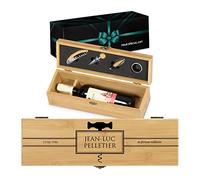 Maverton Coffret à bouteille en bambou, Cadeau d'accessoires pour le vin, Set sommelier personnalisé, Cadeau pour chaque homme - tire-bouchon