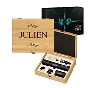 Maverton Coffret du Sommelier Imprimé - Set sommelier Personnalisé avec Accessoires pour Homme - pour Connaisseur - Cadeau Homme - Cadeau Personnalisé - Cadeau Anniversaire Homme - SYMBOLE