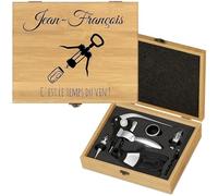 Maverton Coffret du Sommelier Personnalisable pour Homme, Tire Bouchon | Cadeau Anniversaire Homme, Cadeau Homme, Cadeau personnalisé, avec Impression, Cadeau Noel, Bouchon