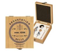 Maverton Coffret sommelier personnalisé, Cadeau d'accessoires pour le vin | Set sommelier personnalisé, Pour homme, Coffret gravé pour lui, génial