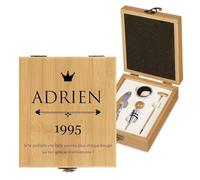 Maverton Coffret sommelier personnalisé, Cadeau d'accessoires pour le vin | Set sommelier personnalisé, Pour homme, Coffret gravé pour lui, roi