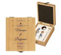 Maverton Coffret sommelier personnalisé, Cadeau d'accessoires pour le vin | Set sommelier personnalisé, Pour homme, Coffret gravé pour lui, amour
