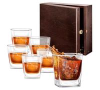 Maverton Ensemble de 6 Verres à whisky pour couples - Cadeau d’anniversaire - Pour connaisseurs de whisky - Cadeau personnalisé pour jeunes mariés - Toi & Moi
