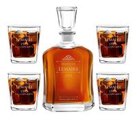 Maverton Ensemble de Carafes Personnalisés a Whisky Rhum Cognac Avec 4/6 Verres a Whisky Gravés pour homme - 700 ml Service Universel Verre Whisky et Carafe - Agent