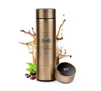 Maverton Mug de voyage personnalisable pour homme - 450ml Tasse à café Isotherme pour lui - Mug original pour papa - avec prénom - pour prof - pour anniversaire - gravé - Grand-père