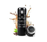 Maverton Mug de voyage personnalisé - Bouteille isotherme 400 ml - Tasse en inox avec Afficheur de température LED - Thermos gravé pour femme - anniversaire - pour elle - super maman