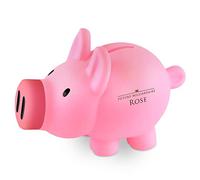 Maverton Tirelire Cochon Originale avec Gravure pour Fille - Tirelire Rose personnalisée - en Forme de Cochon - pour Anniversaire - pour Elle - Souvenir pour Enfant - déco - Milliardaire