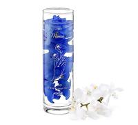 Maverton Vase en Verre personnalisé pour femme - Vase en verre transparent haut - vase cylindrique original gravé pour maman - elle - amie - anniversaire - décoration salon - fille