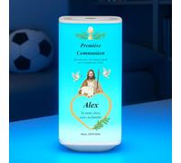 Maverton Veilleuse Bébé Personnalisée - Lampe de Chevet Enfant LED Rechargeable USB avec Impression - Lampe Multicolore - Cadeau Personnalisé pour Enfant Fille Garcon - Cadeau Noel- premiere communion