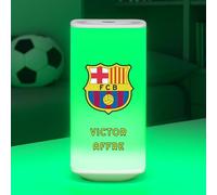 Maverton Veilleuse Bébé Personnalisée - Lampe de Chevet Enfant LED Rechargeable USB avec Impression - Lampe Multicolore - Cadeau Personnalisé pour Enfant Fille Garcon - Cadeau Noel - fan de foot
