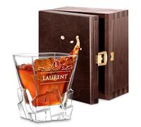 Maverton Verre à whisky avec gravure, Verre personnalisé pour homme | Avec motif décoratif, Verrerie élégant pour lui, Verres à whisky au design unique, Cadeau Noel, classique