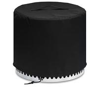 MAVINCHER Housse de protection pour foyer Solo Stove Bonfire - Rond - 50,8 x 37,2 cm - Étanche - Pour poêle solo - Résistante aux UV - Avec cordon de serrage, poignées et sac de rangement