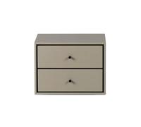 Mavis Table de chevet Volt suspendue Beige-noir
