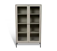 Mavis Vitrine Volt 130 cm beige Détails en noir