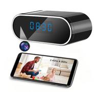 MAVIUS Caméra Cachée dans Une Horloge, Caméra Cachée Espion Wi-FI 5G | Mini Caméra Espion Cachée à 120°, WiFi 2,4 et 5 GHz, Vision Nocturne, Détection de Mouvement, Vision à Distance via APP
