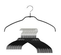 MAWA Reston Lloyd Silhouette Lot de 24 cintres Ultra Fins Style 12 m Noir 24 pièces