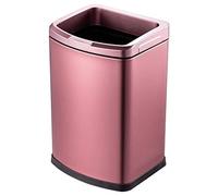 MAWERDCXG Poubelle de Cuisine Trash De Séparation Sèche Et Humide Carrée Ménage Peut Accueil Salon Chambre Cuisine Salle Bain en Acier Inoxydable Poubelle(C,9L)