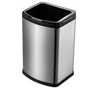 MAWERDCXG Poubelle de Cuisine Trash De Séparation Sèche Et Humide Carrée Ménage Peut Accueil Salon Chambre Cuisine Salle Bain en Acier Inoxydable Poubelle(E,9L)