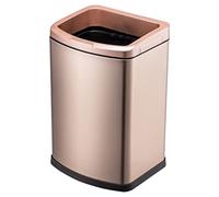 MAWERDCXG Poubelle de Cuisine Trash De Séparation Sèche Et Humide Carrée Ménage Peut Accueil Salon Chambre Cuisine Salle Bain en Acier Inoxydable Poubelle(B,9L)