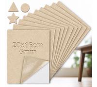 mawmuaw 10 Pcs Patin Feutre 20x16cm Patin Feutre Autocollant Beige 5mm | Patins pour Meuble, RéDuction Du Bruit, DéCoupe Libre, Chaise, Parquet, Diy, Canapé, Armoire, Table Basse, éTagèRe
