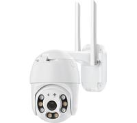Max excell, Caméra de surveillance extérieure motorisée 5 MP compatible WLAN, Blanc